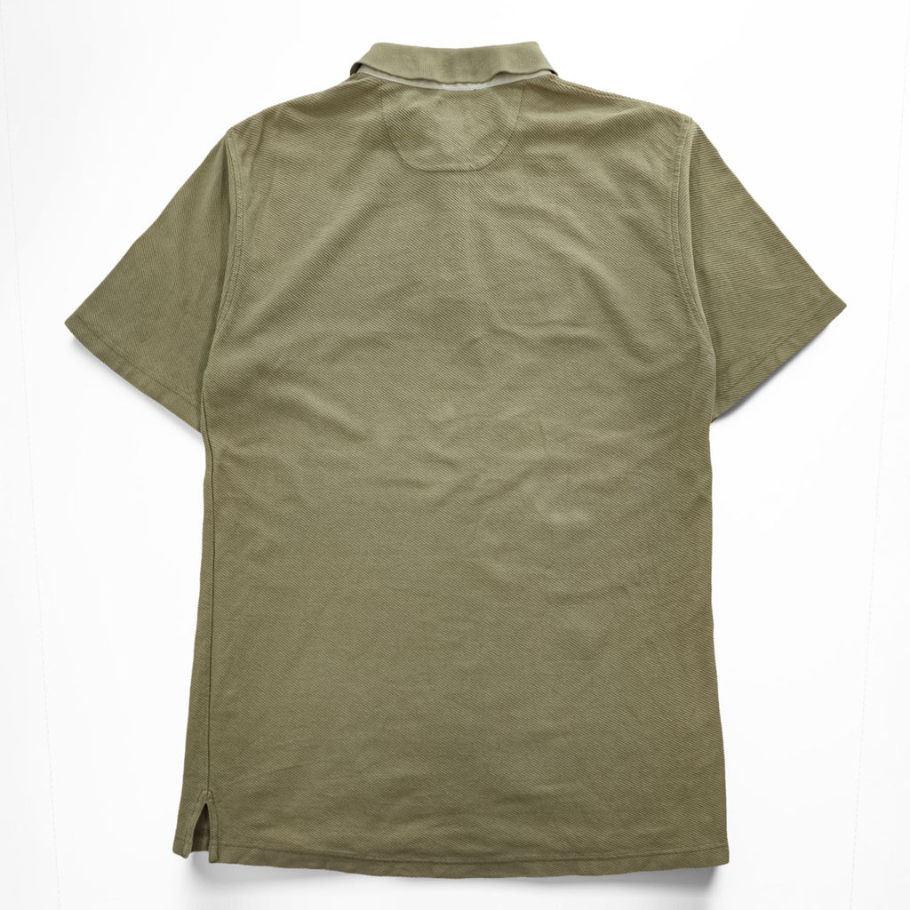 STUSSY 90年代 ヴィンテージ 半袖 ポロシャツ L カーキ ベージュ コットン 紺タグ