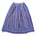 Christian Dior 80年代 ヴィンテージ フレアスカート マルチカラー ストライプ ギャザー プリーツ SEPARATES
