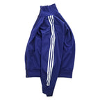 adidas 70年代 西ドイツ製 ヴィンテージ トラックジャケット ジャージ M ブルー ハイネック スタンドカラー OPTIジップ