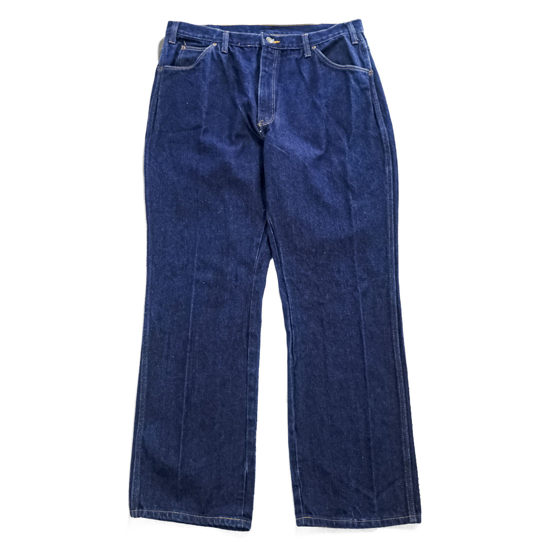 Dickies 90年代 ヴィンテージ デニムパンツ ジーンズ 38 × 30 インディゴ ベリーズ製 圧着タグ TALONジップ 濃紺 Z9393