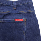 Dickies 90年代 ヴィンテージ デニムパンツ ジーンズ 38 × 30 インディゴ ベリーズ製 圧着タグ TALONジップ 濃紺 Z9393