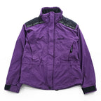 Vintage Marmot Gore-Tex 2 Ply Women's Ski Mountain Jacket Purple Black Hooded Shell Size S