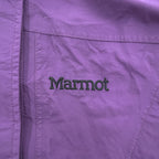 Vintage Marmot Gore-Tex 2 Ply Women's Ski Mountain Jacket Purple Black Hooded Shell Size S
