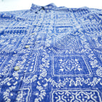 Reyn Spooner 90s Classic Fit Bandana Patchwork Aloha Shirt Blue White Short Sleeve Size XL