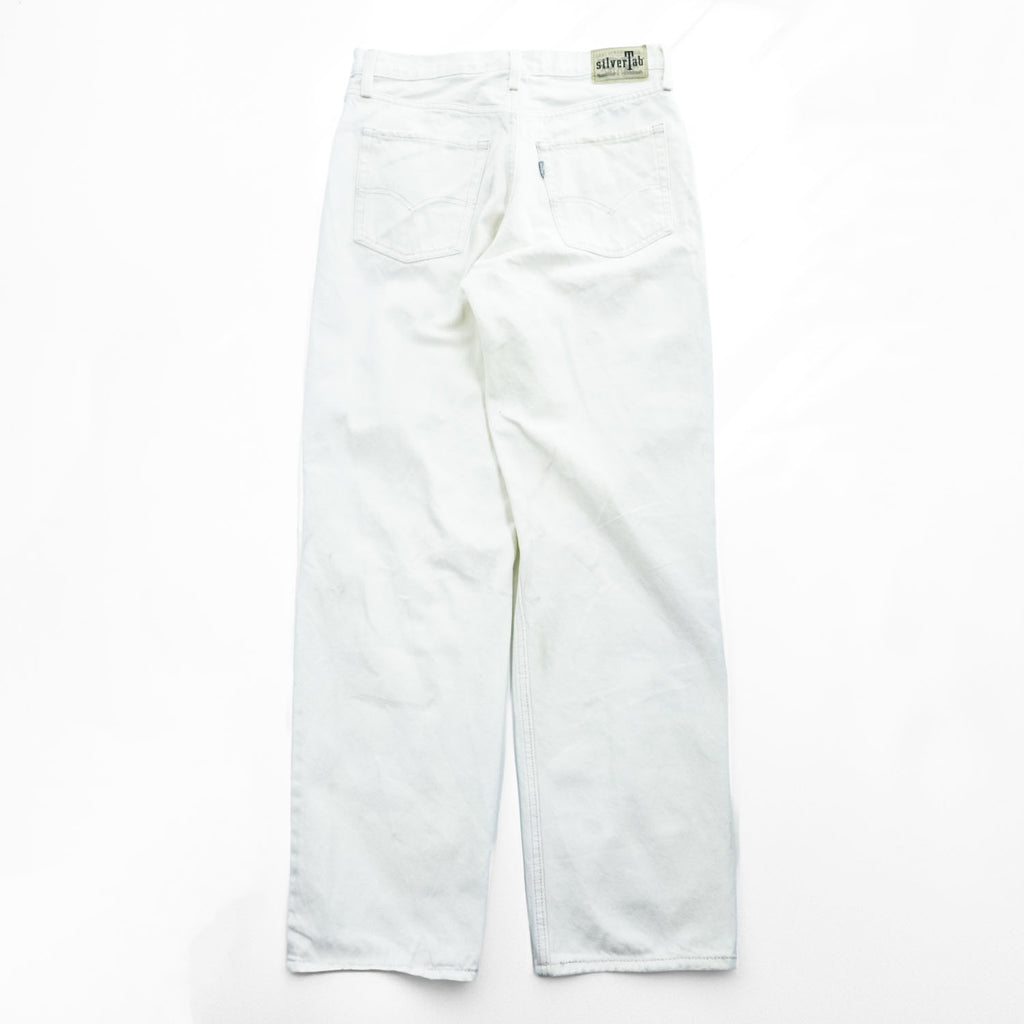 Levi's SILVER TAB シルバータブ '94 BAGGY ホワイト デニムパンツ ダメージ加工 ジーンズ 28 × 31 A3518-0006