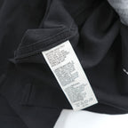 VAN HEUSEN STUDIO 半袖シャツ L ブラック グレー 縦ライン 切替 ボックスシルエット