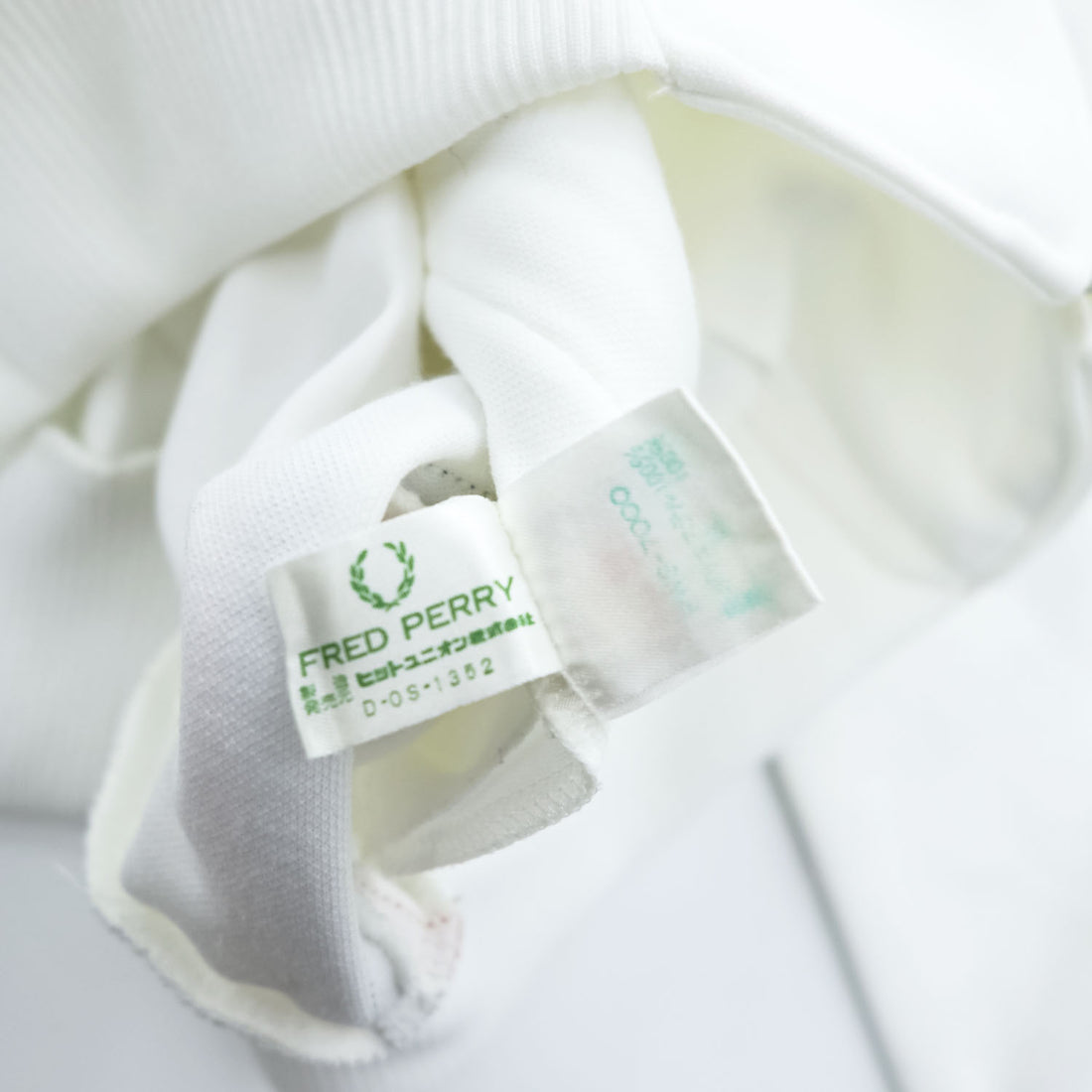 FRED PERRY 80s Vintage Made in Japan Jersey Track Jacket L White Embroidered Logo