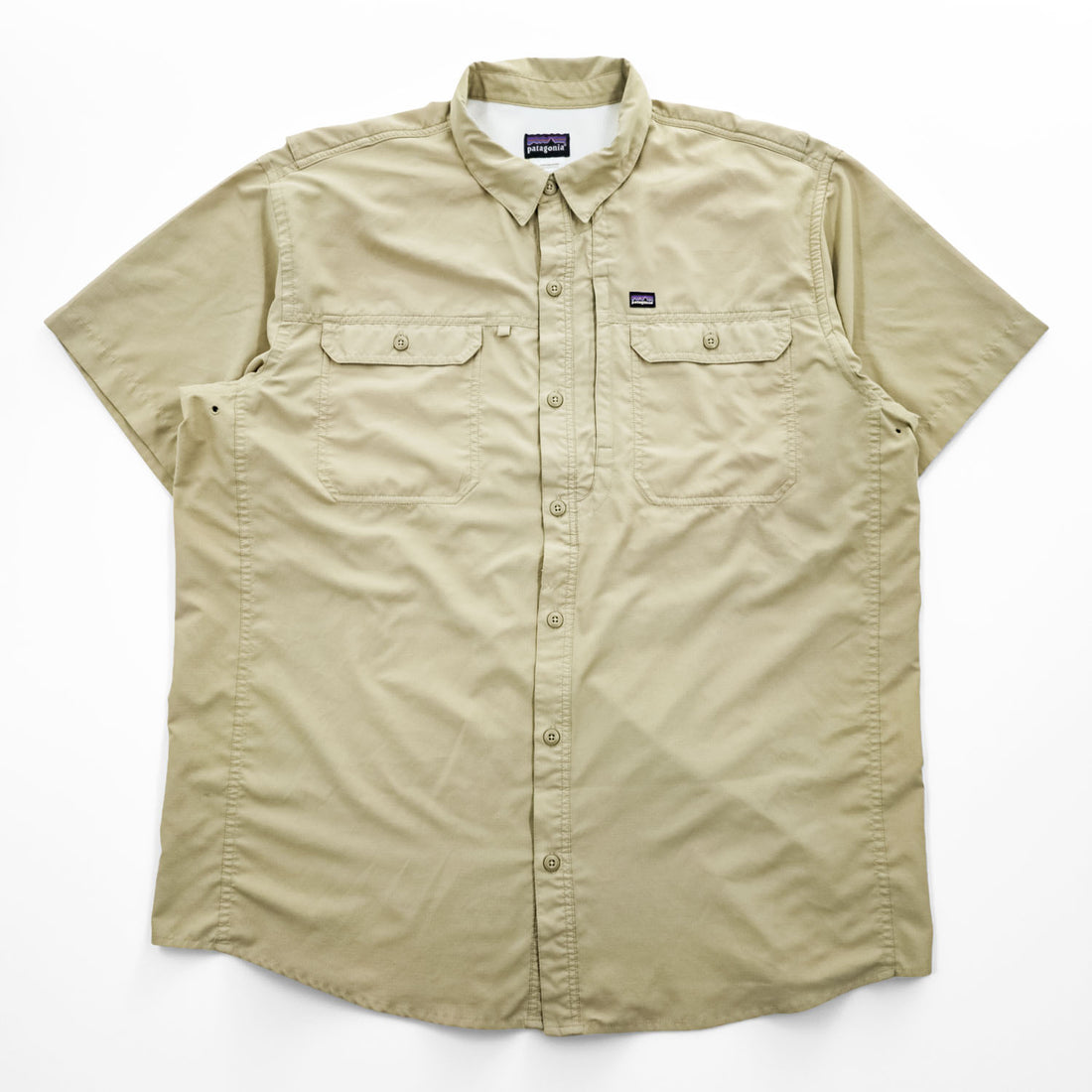 Patagonia 00年代 ヴィンテージ 半袖シャツ XL メッシュ裏地 リップストップ SOL PATROL SHIRT UPF 30 速乾性 54231