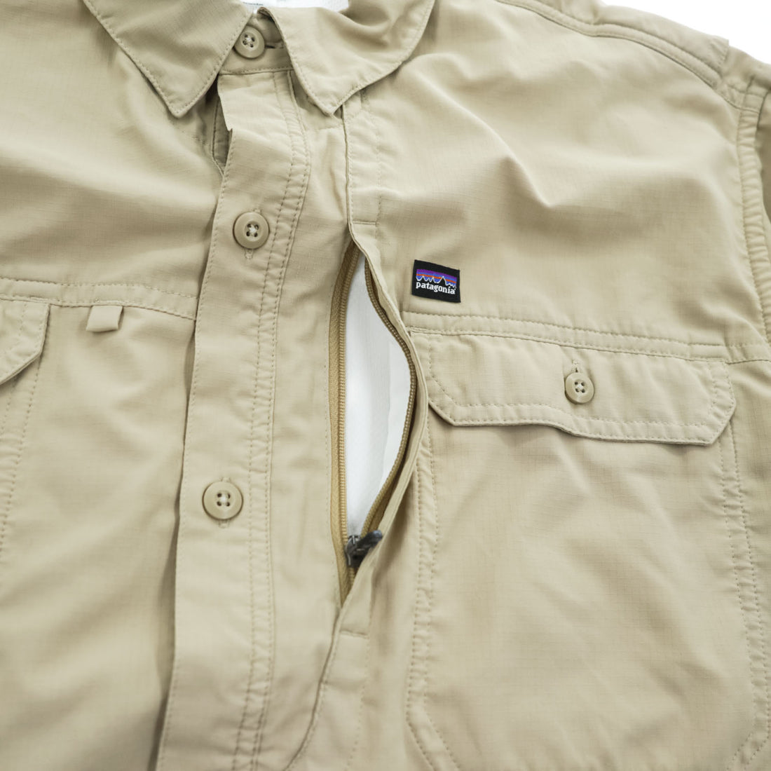 Patagonia 00年代 ヴィンテージ 半袖シャツ XL メッシュ裏地 リップストップ SOL PATROL SHIRT UPF 30 速乾性 54231