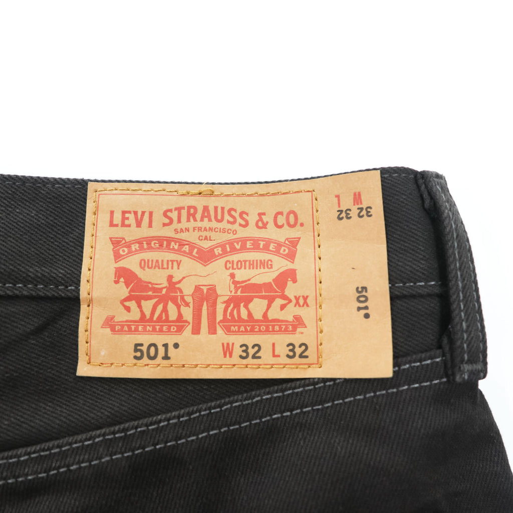 Levi's 501 ブラック デニムパンツ ジーンズ W32 L32 ボタンフライ ストレート 005011163