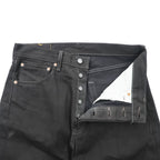 Levi's 501 ブラック デニムパンツ ジーンズ W32 L32 ボタンフライ ストレート 005011163