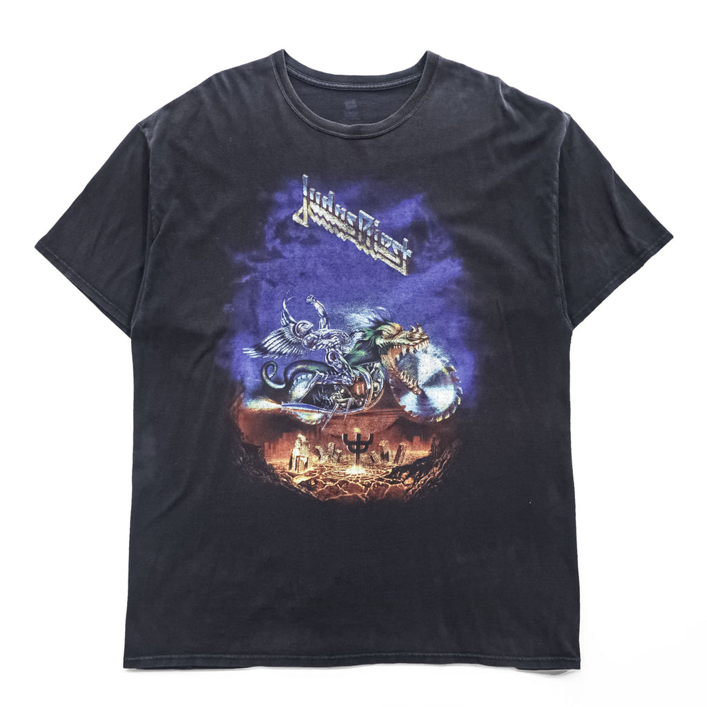 Judas Priest ジューダスプリースト メタル ロック バンドTシャツ XXL フェード ブラック Painkiller ビッグサイズ HANES