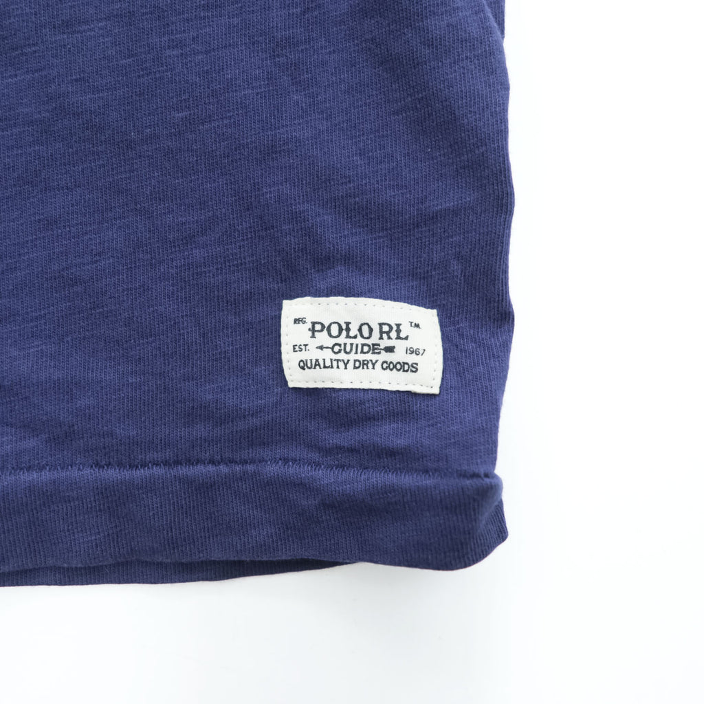 Polo Ralph Lauren グラフィック プリント Tシャツ XL ブルー ネイビー ビッグサイズ