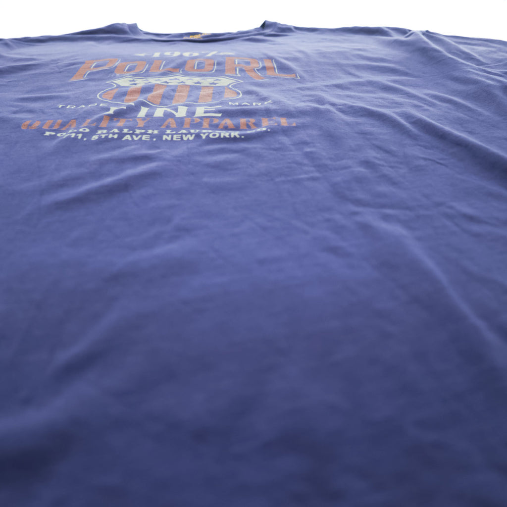 Polo Ralph Lauren グラフィック プリント Tシャツ XL ブルー ネイビー ビッグサイズ