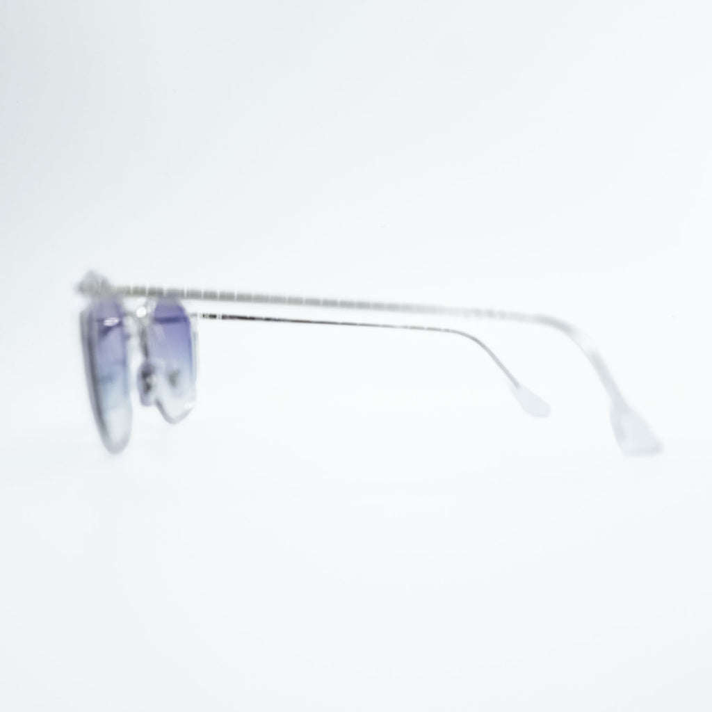 Ray-Ban ボストン サングラス シルバー クリア グラデーションレンズ RB7140 2001 49_20 150