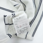 Polo Ralph Lauren 90年代 ヴィンテージ ポロシャツ M ネイビー ホワイト ボーダー スモールポニー ロゴ 刺繍 ポケット 鹿の子