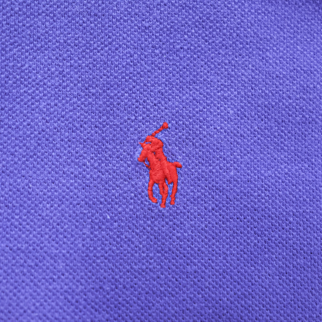 Polo Ralph Lauren 90年代 ヴィンテージ USA製 ポロシャツ M ブルー スモールポニー ロゴ 刺繍 鹿の子