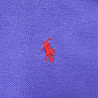 Polo Ralph Lauren 90年代 ヴィンテージ USA製 ポロシャツ M ブルー スモールポニー ロゴ 刺繍 鹿の子
