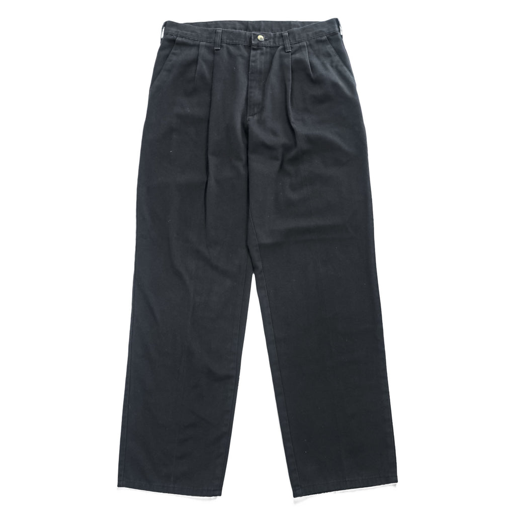 LEGENDARY GOLD KHAKIS 00年代 ヴィンテージ チノパンツ スラックス L ブラック 2タック プリーツ  67500BL