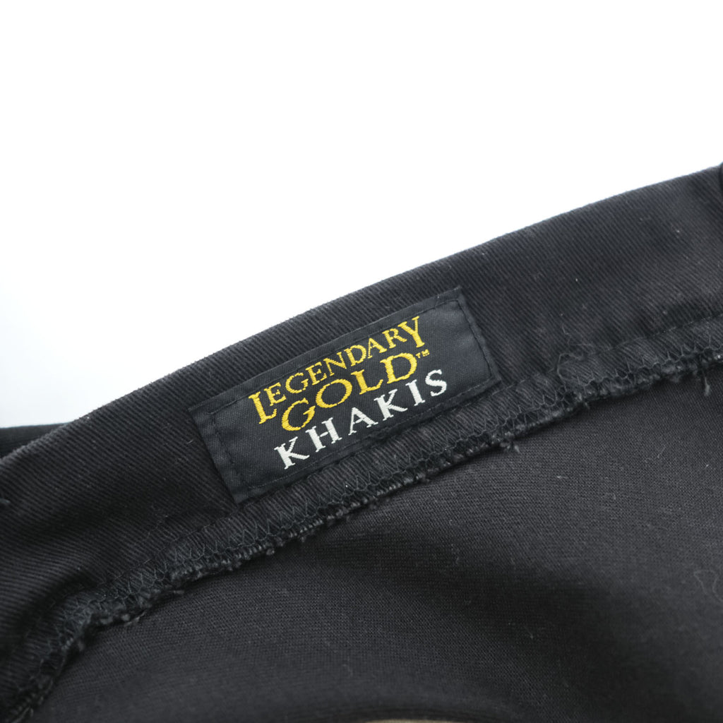 LEGENDARY GOLD KHAKIS 00年代 ヴィンテージ チノパンツ スラックス L ブラック 2タック プリーツ  67500BL