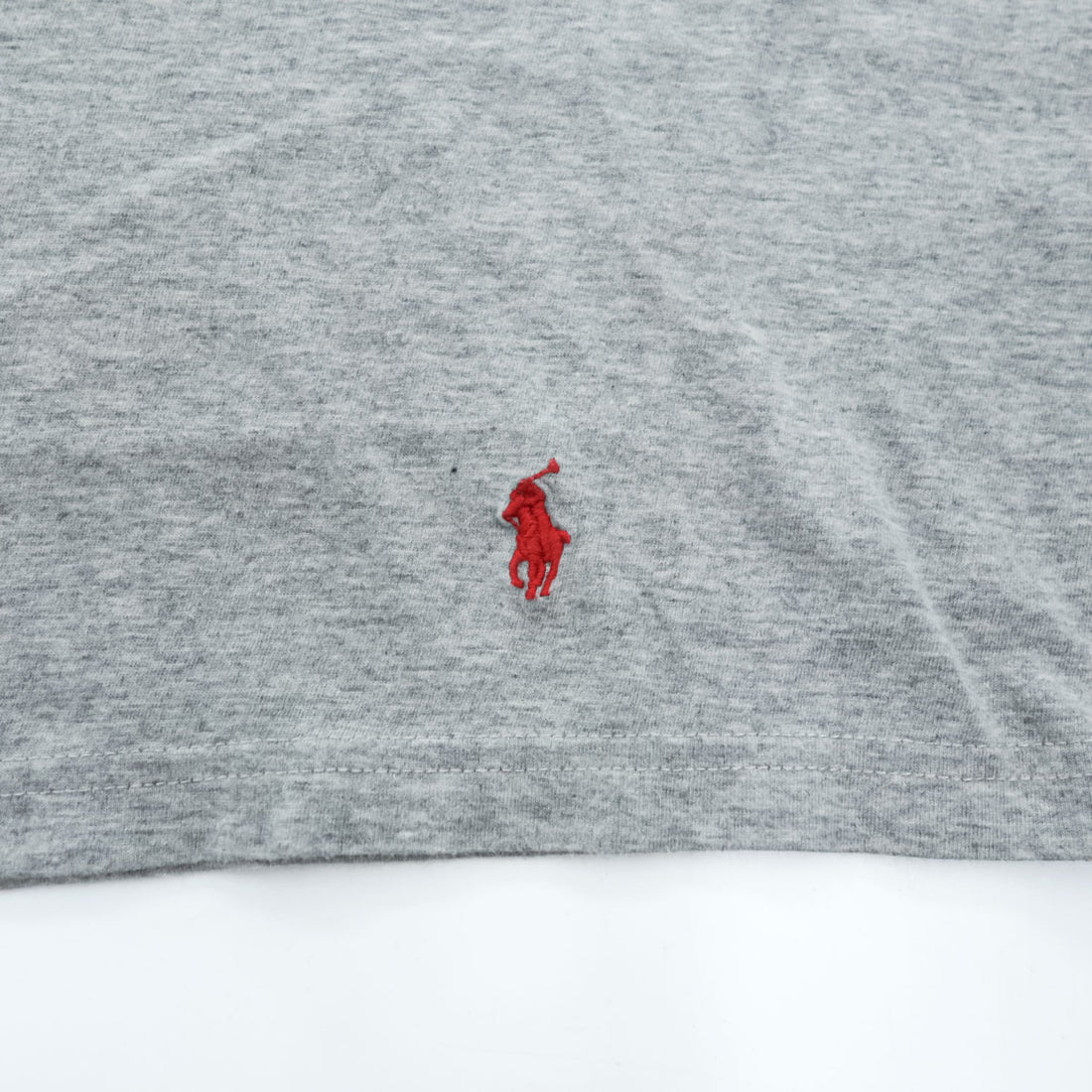 Polo Ralph Lauren ビッグサイズ 短丈 Tシャツ XL グレー スモールポニー ロゴ 刺繍 CLASSIC FIT