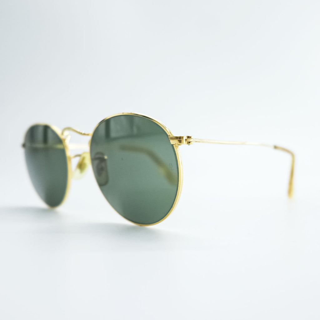 Ray-Ban 90年代 USA製 ボシュロム社 B&L ヴィンテージ ROUND METAL ラウンドメタル サングラス ゴールド