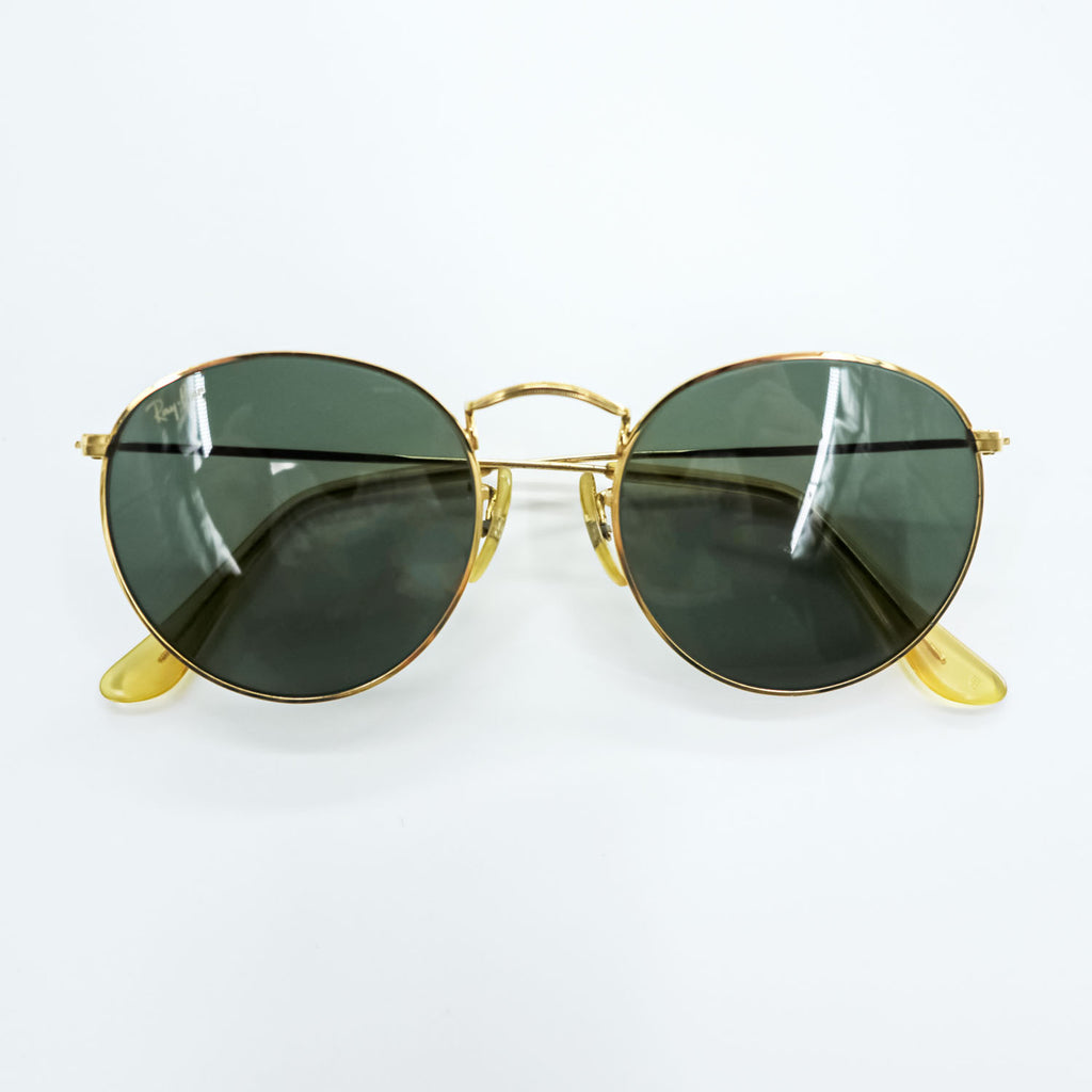 Ray-Ban 90年代 USA製 ボシュロム社 B&L ヴィンテージ ROUND METAL ラウンドメタル サングラス ゴールド