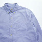 J.CREW 2-PLY 100% コットン 長袖 ボタンダウンシャツ M ライトブルー COTTON