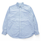 MOAT SURF & TAILOR 長袖 オックスフォード シャツ M サックスブルー ボタンダウン 胸ポケット