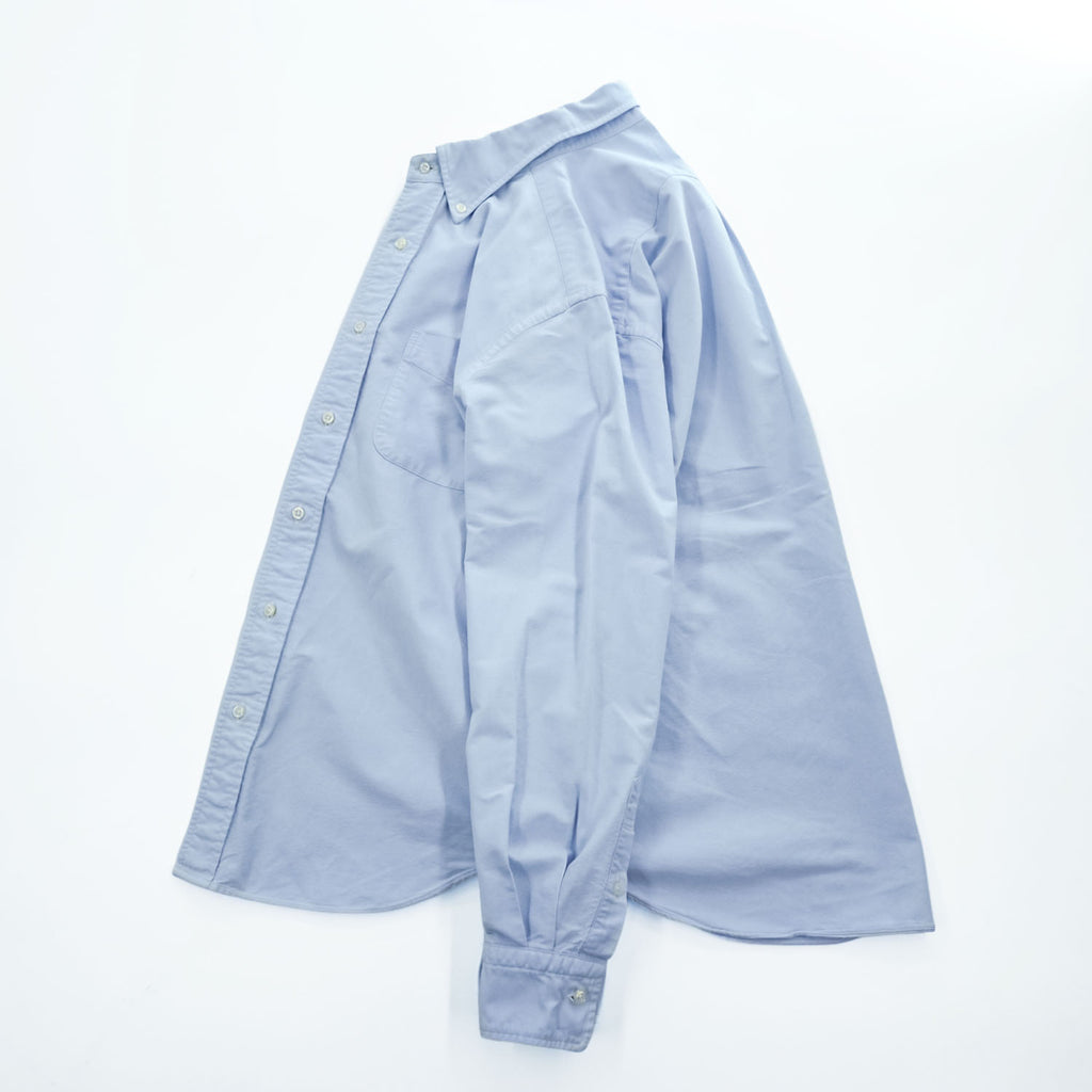 MOAT SURF & TAILOR 長袖 オックスフォード シャツ M サックスブルー ボタンダウン 胸ポケット