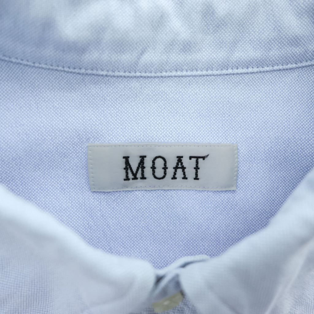 MOAT SURF & TAILOR 長袖 オックスフォード シャツ M サックスブルー ボタンダウン 胸ポケット
