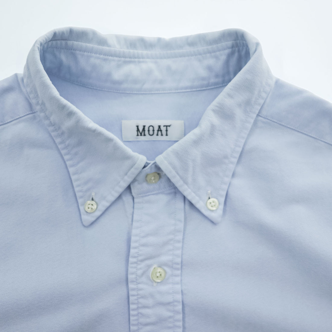 MOAT SURF & TAILOR 長袖 オックスフォード シャツ M サックスブルー ボタンダウン 胸ポケット