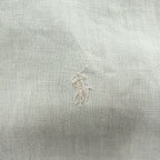 Ralph Lauren 90年代 ヴィンテージ BLAKE 半袖 リネン シャツ L ベージュ 麻100% スモールポニー ロゴ 刺繍