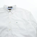 TOMMY HILFIGER 90年代 ヴィンテージ 長袖 オックスフォード シャツ XL ホワイト ボタンダウン