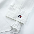 TOMMY HILFIGER 90年代 ヴィンテージ 長袖 オックスフォード シャツ XL ホワイト ボタンダウン