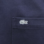 LACOSTE 日本製 ポロシャツ L ネイビー ワンポイントロゴ BD BIZ S/S POLO SHIRT ボタンダウン 鹿の子 KH701E