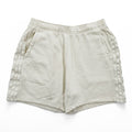 adidas KUE44 IT0917 3-Stripes Sweat Shorts Ivory Cotton Fleece Shorts Asia XL Made in Vietnam