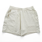 adidas KUE44 IT0917 3-Stripes Sweat Shorts Ivory Cotton Fleece Shorts Asia XL Made in Vietnam