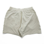 adidas KUE44 IT0917 3-Stripes Sweat Shorts Ivory Cotton Fleece Shorts Asia XL Made in Vietnam