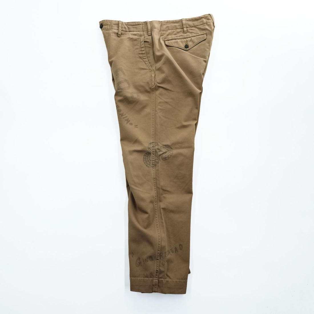 BUZZ RICKSON'S Japan-Made Chino Pants, Size M, Beige, Hand-Painted Chinos, BEAMS Exclusive, BR41013