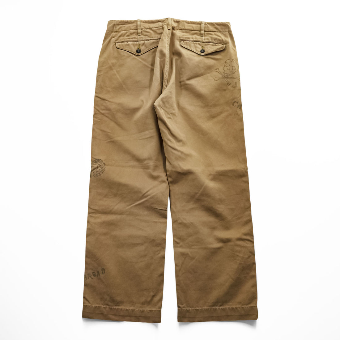 BUZZ RICKSON'S Japan-Made Chino Pants, Size M, Beige, Hand-Painted Chinos, BEAMS Exclusive, BR41013