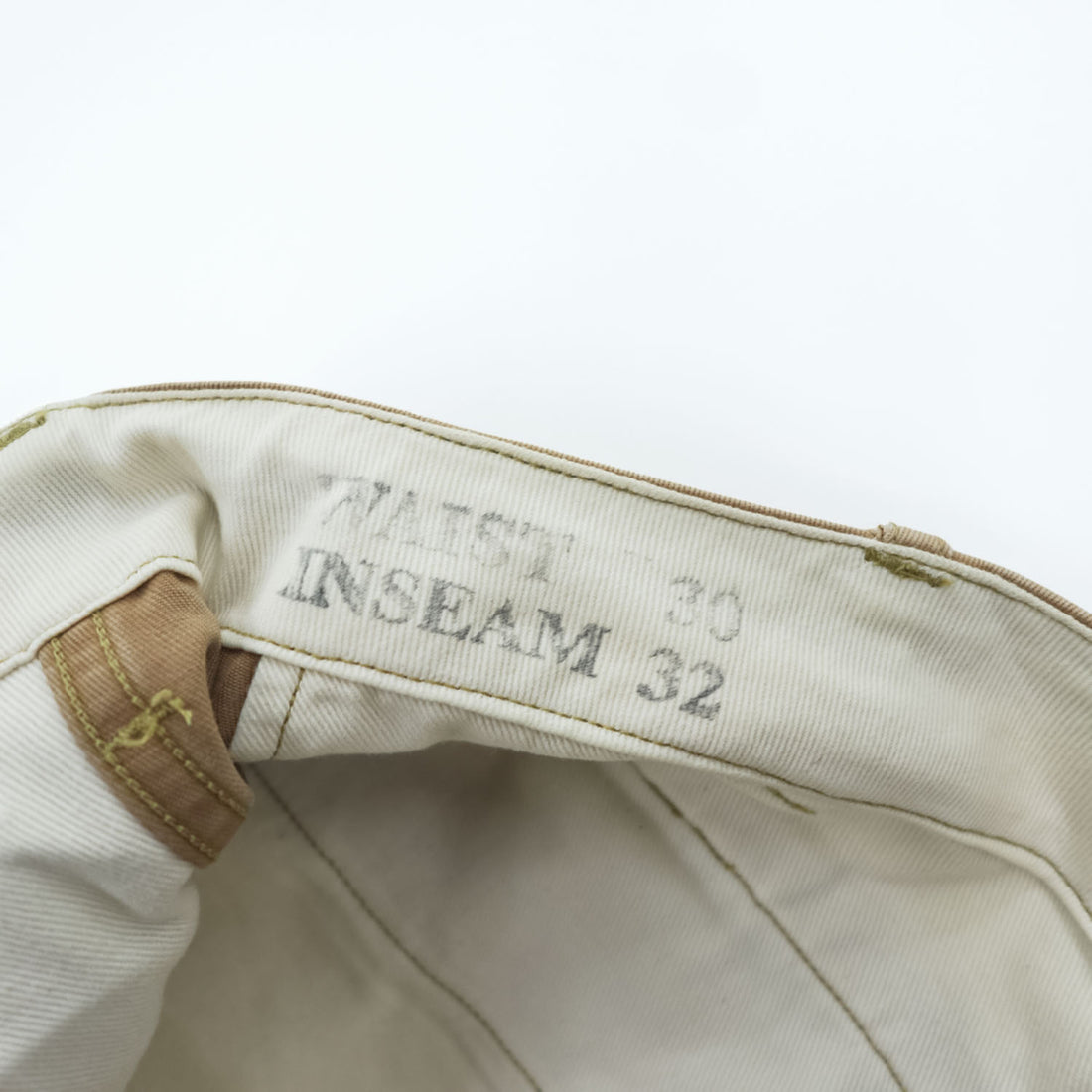 BUZZ RICKSON'S Japan-Made Chino Pants, Size M, Beige, Hand-Painted Chinos, BEAMS Exclusive, BR41013
