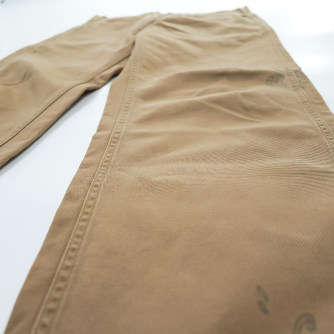 BUZZ RICKSON'S Japan-Made Chino Pants, Size M, Beige, Hand-Painted Chinos, BEAMS Exclusive, BR41013