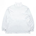AURALEE 日本製 ハイネックカットソー LUSTER PLAITING HI NECK L/S TEE L ホワイト 24AW A00P03GT
