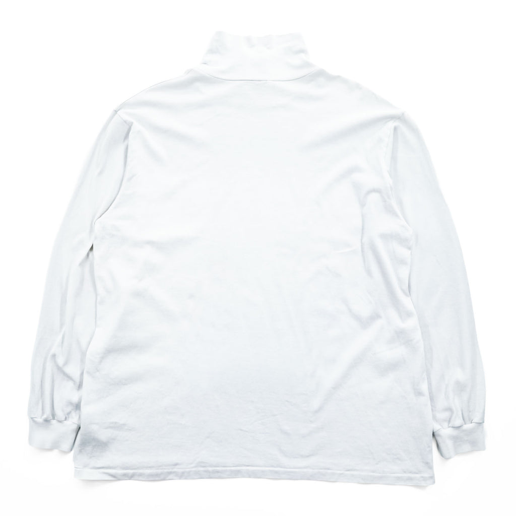 AURALEE 日本製 ハイネックカットソー LUSTER PLAITING HI NECK L/S TEE L ホワイト 24AW A00P03GT