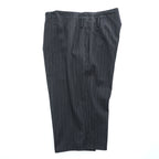 LIMI feu ( YOHJI YAMAMOTO ) 日本製 ラップ サルエル ワイドパンツ S グレー ストライプ LN-P32-105
