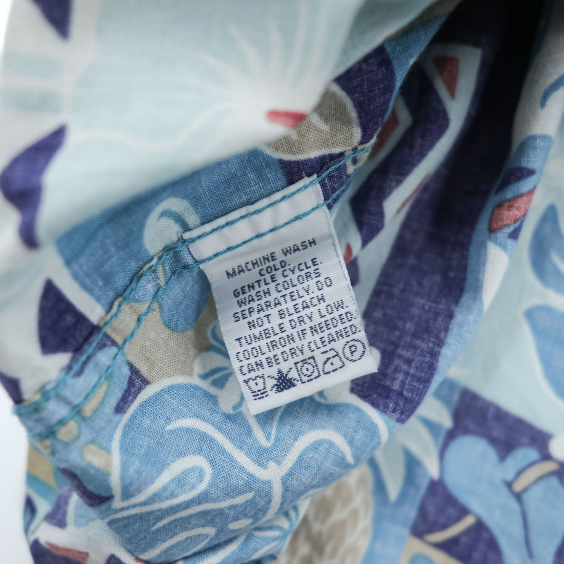 reyn spooner 90年代 ヴィンテージ アロハシャツ JOE KEALOHA'S 半袖シャツ L ブルー 総柄 パッチワーク