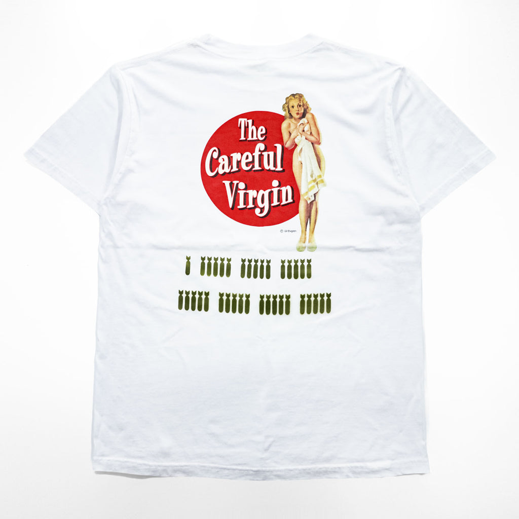 BUZZ RICKSON'S USA製 Tシャツ L ホワイト U.S.ARMY ピンナップガール The Careful Virgin BR74947 未使用品