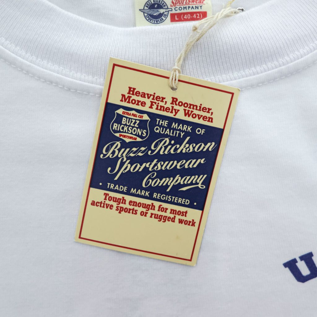 BUZZ RICKSON'S USA製 Tシャツ L ホワイト U.S.ARMY ピンナップガール The Careful Virgin BR74947 未使用品