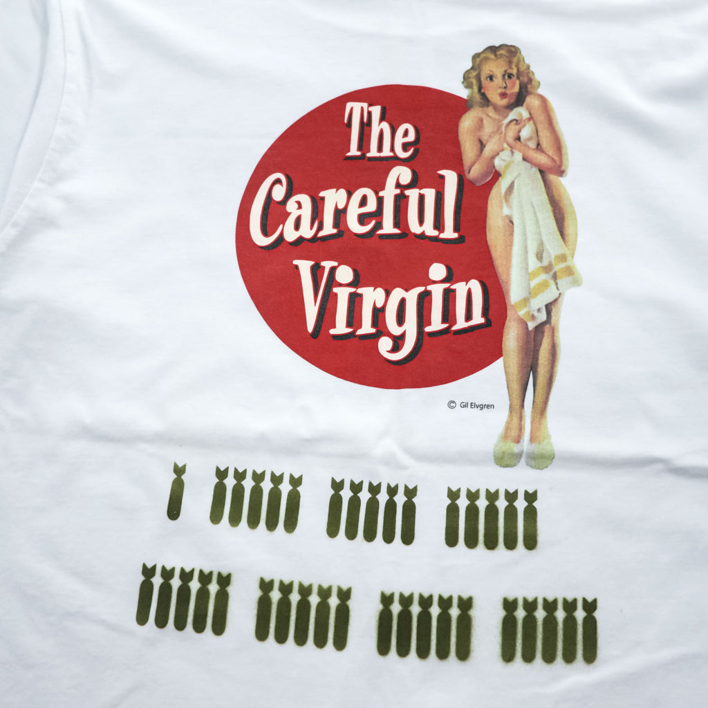 BUZZ RICKSON'S USA製 Tシャツ L ホワイト U.S.ARMY ピンナップガール The Careful Virgin BR74947 未使用品